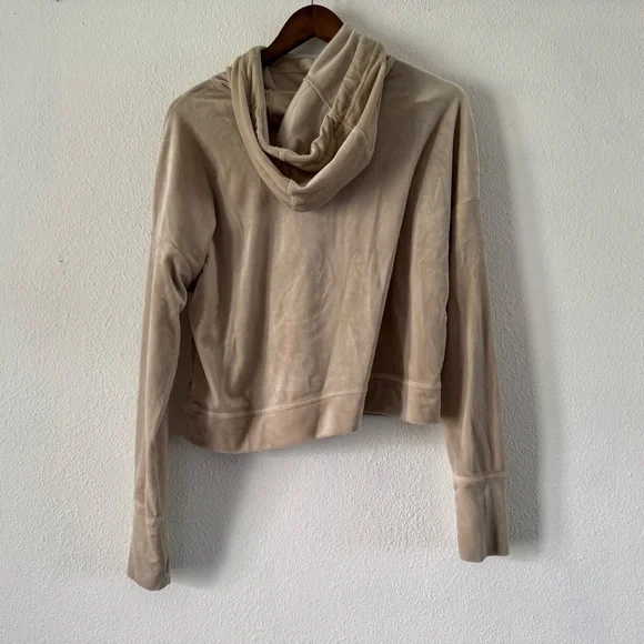 Aerie OFFLINE Velour Oversized Hoodie Lounge Cozy Soft Girl Medium - Picture 13 of 14